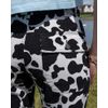 Afbeelding van Run & Fly | Hoge taille, Cow print broek met rechte pijpen