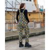 Afbeelding van Rebel Romance | Tuinbroek Jurassic Jumble met planten en dino skull-print
