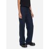Afbeelding van ATO Berlin | Pantalon Lilia, met blauw visgraat patroon, biokatoen