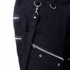 Afbeelding van Heartless | Punk korte broek Vladis zwart met ritsen, straps en studs