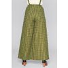 Afbeelding van Collectif | Hoge taille bandplooi-broek met groene ruit, Glynda acres 