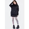 Afbeelding van Jawbreaker | Oversized Gothic hoody met skull and flower print