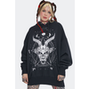 Afbeelding van Jawbreaker | Hoody Baphomet print met occulte print