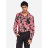 Afbeelding van ATO Berlin | Soepel overhemd Juan, met sierlijk rood paisley patroon