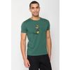 Afbeelding van Green Bomb | T-shirt Animal donkey ski guide, bottle groen bio katoen