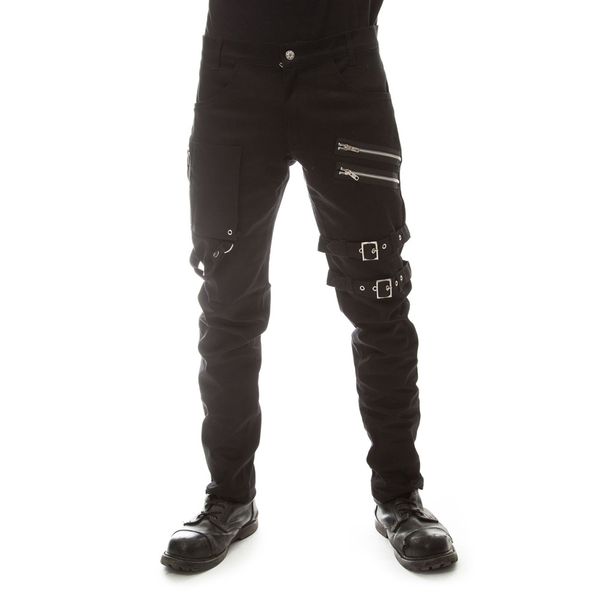 Vixxsin | Broek Icebreaker zwart met ritsen en gespen