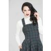 Afbeelding van Hell Bunny | Jurk Peebles Pinafore van groene tartan