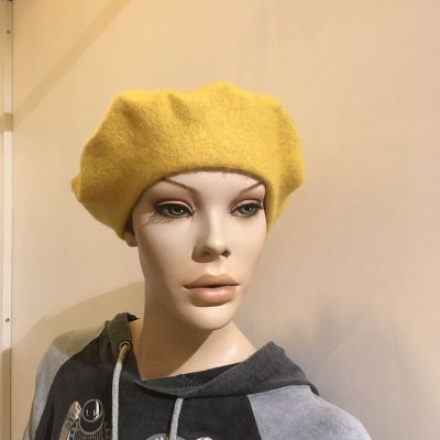 Foto van Major wear | Klassieke gele baret van wol