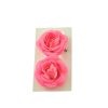 Afbeelding van Zacharia | Paar, neon roze roosjes op haarclips 