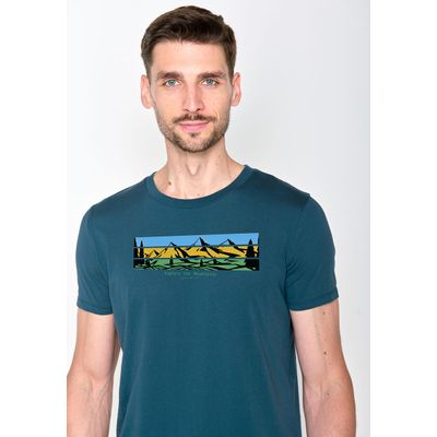 Foto van Green Bomb | T-shirt Nature discovery, steen blauw bio katoen