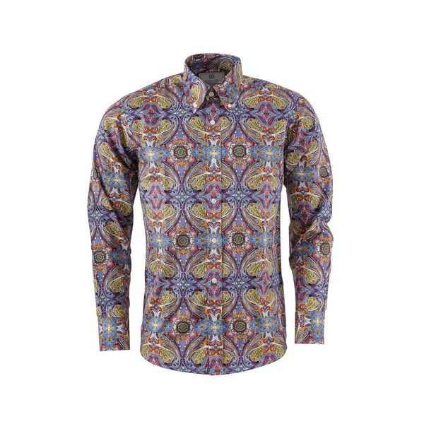Relco | Overhemd multi coloured paisley patroon