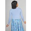 Afbeelding van Collectif | Blauwe retro cardigan Jessie butterfly field