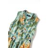 Afbeelding van Dolly and Dotty | Vintage stijl jurk, Poppy lichtblauw tropical tiki print