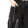 Afbeelding van Heartless | Gothic joggers broek Ember, met banden en lange zilverkleurige rits