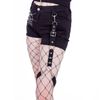 Afbeelding van Heartless | Goth korte broek Widow maker, met wit spinnenweb en spin