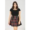Afbeelding van Hell Bunny | Mini rok Heather, zwart rood groen blauw tartan