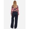 Afbeelding van ATO Berlin | Blouse Arabella, zwart rood paisley patroon
