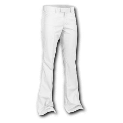 Chenaski | Pantalon wit met uitlopende pijpen