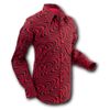 Afbeelding van Chenaski | overhemd Seventies Wavyline Red Black
