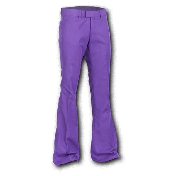 Chenaski Pantalon paars met uitlopende pijpen