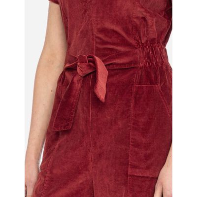 Foto van ATO Berlin | Jumpsuit Olivia van dalia oranje ribcord katoen mix