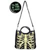 Afbeelding van Banned | Hand- schoudertas met Glow in the dark Skeleton