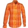 Afbeelding van Chenaski | overhemd Seventies Shamrock oranje met klaverblaadjes