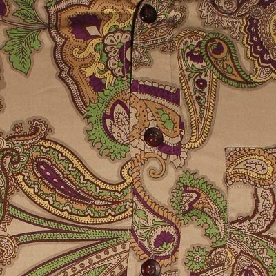 Foto van Chenaski | overhemd Seventies Paisley grey, violet, green