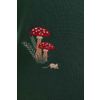 Afbeelding van Banned | Cardigan Woodland Mushroom met wasbeer en paddo borduursels
