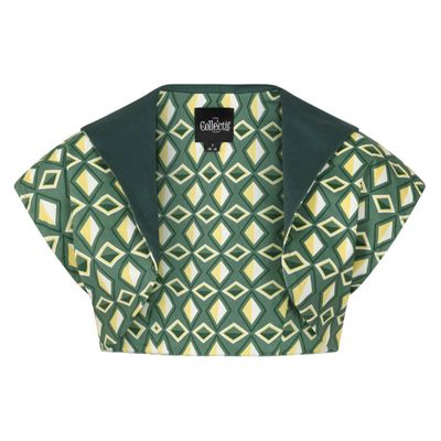 Foto van Collectif | Bolero Lorna Tiki Harlequin, groene ruit