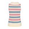 Afbeelding van Banned | Vintage Rock'n Roll sleeveless truitje, Zelda gestreept met geborduurde zwaluwen en strik