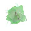 Afbeelding van Zacharia | Mint groene roos met glitter en veertjes op haarclip broche en elastiek