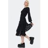 Afbeelding van Jawbreaker | Kuitlange romantische Gothic rok met laagjes kant