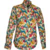 Afbeelding van Chenaski | overhemd Seventies Paisley creme, turquoise