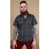 Afbeelding van Run & Fly | Overhemd met korte mouw met Retro tattoo print