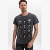 Afbeelding van S-Ponder | Heren T-shirt Forever famous, zwarte-grijze stonewash 
