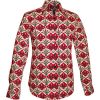 Afbeelding van Chenaski | overhemd Seventies Flower in a Tile creme, rood, zwart