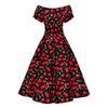 Afbeelding van Dolly and Dotty | Jurk Lily Cherry off shoulder Swing jurk