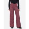 Afbeelding van ATO Berlin | Hoge taille broek Lacy met rechte wijde pijpen rood geruit