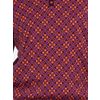 Afbeelding van ATO Berlin | Polo Enky bio katoen met aubergine en oranje retro patroon