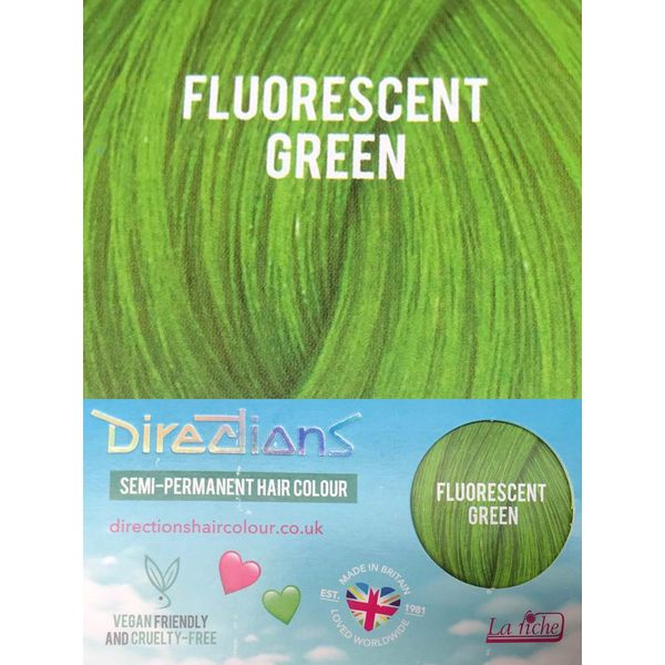 Directions | Semi Permanente Haarverf Fluorescent Green