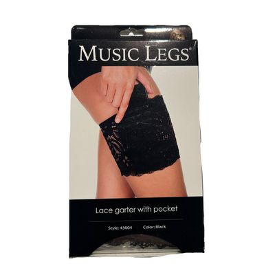 Foto van Music Legs | Garter van kant met pocket