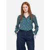 Afbeelding van ATO Berlin | Blouse Liana met teal petrol retro patroon, eco-viscose