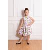 Afbeelding van Hearts and Roses | Kinderjurk Naomi met roze bloemen