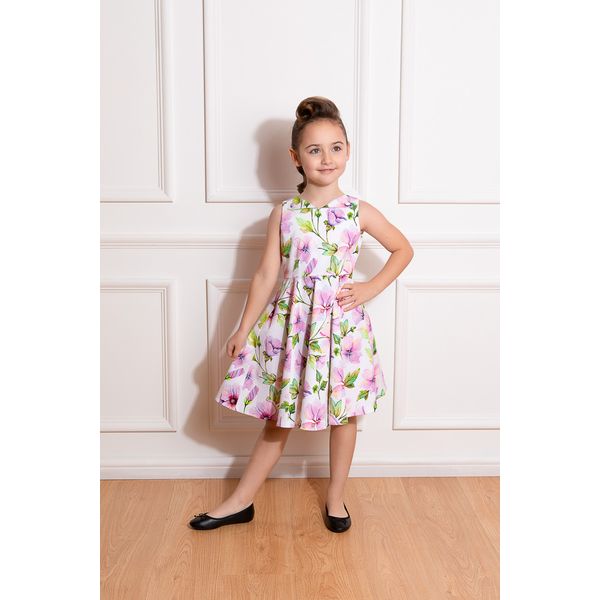 Hearts and Roses | Kinderjurk Naomi met roze bloemen