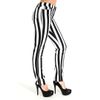 Afbeelding van Run & Fly | Zwart wit gestreepte 80's skinny broek 
