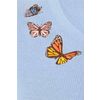 Afbeelding van Collectif | Blauwe retro cardigan Jessie butterfly field