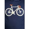 Afbeelding van Green Bomb | Hoodie Bike Fluffy, navy blauw bio katoen