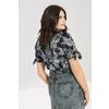 Afbeelding van Hell Bunny | Blouse Kasumi, snake skull flower print