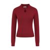 Afbeelding van Banned | Bordeaux jumper met key-hole halslijn, Queensize